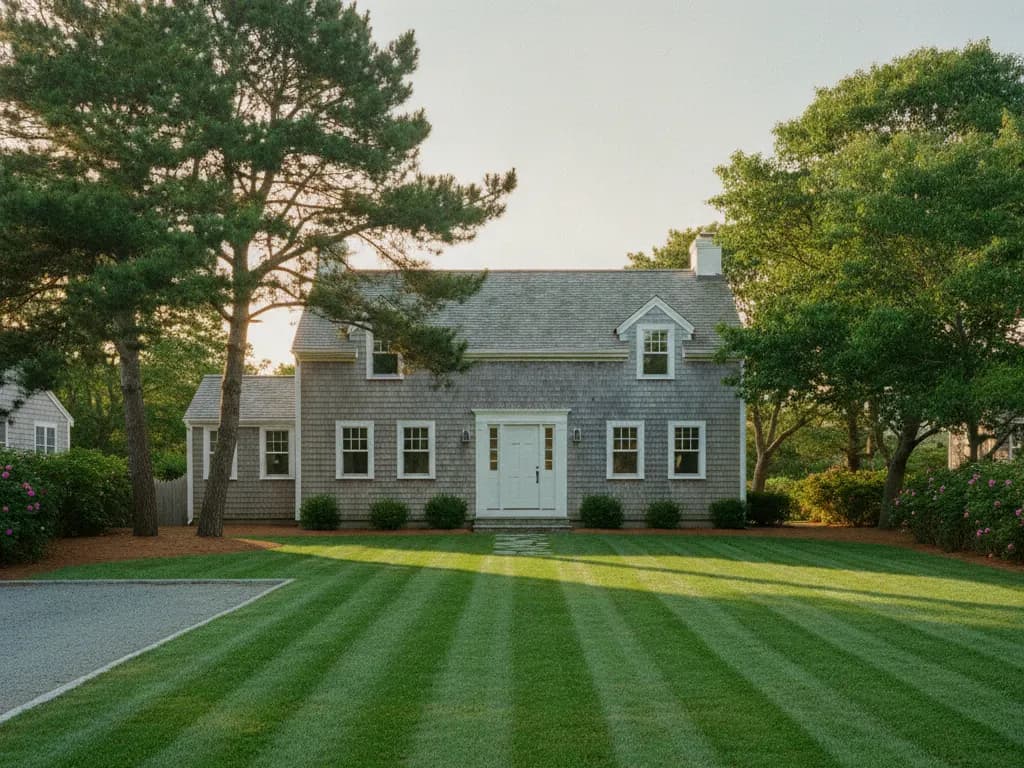 Cuidado do Gramado numa propriedade em Cape Cod